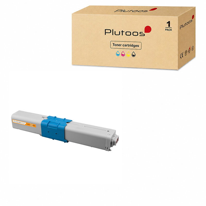 Plutoos C332 Toner Magenta mit Chip – Kompatibel mit Oki C332, Oki 46508710, 3000 Seiten