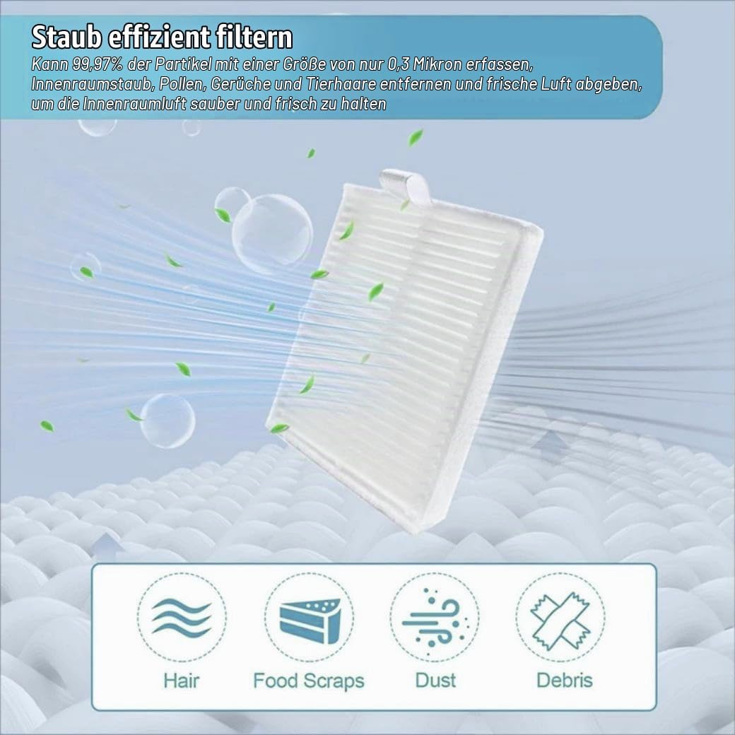Plutoos HEPA-Filter für Eufy L60 Hybrid SES, L60 Hybrid, L60 SES, L50 SES & G50 Hybrid – waschbar, 2 Stück