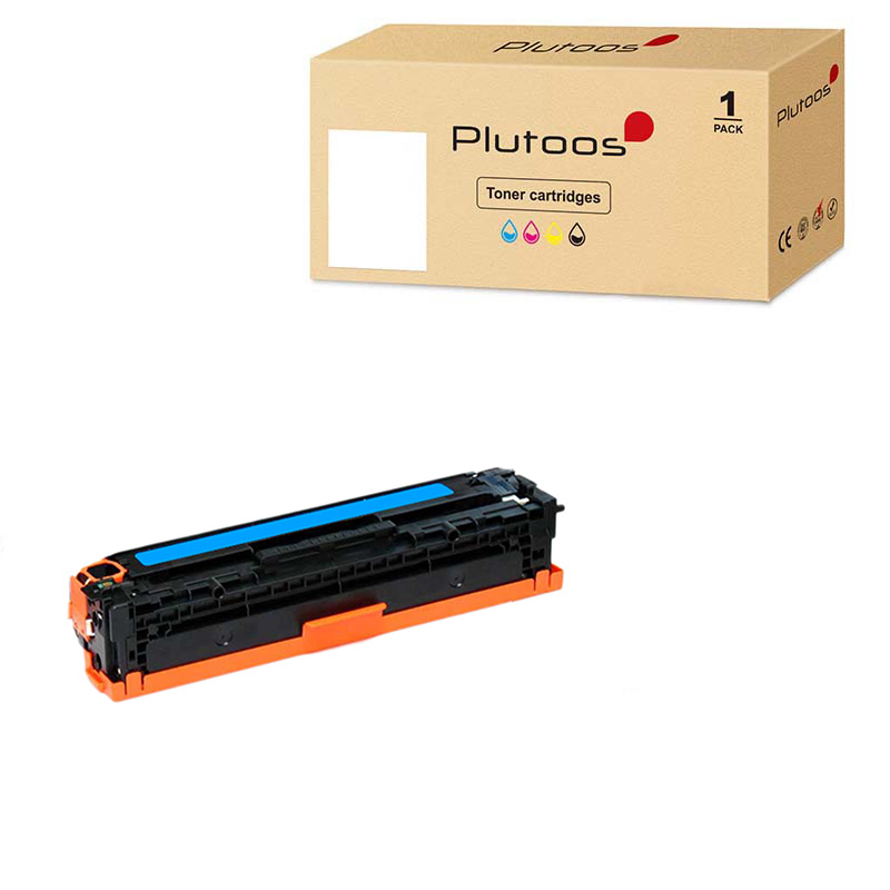 Plutoos 128A Toner Cyan – Kompatibel mit HP 128A, HP CE321A, 1300 Seiten