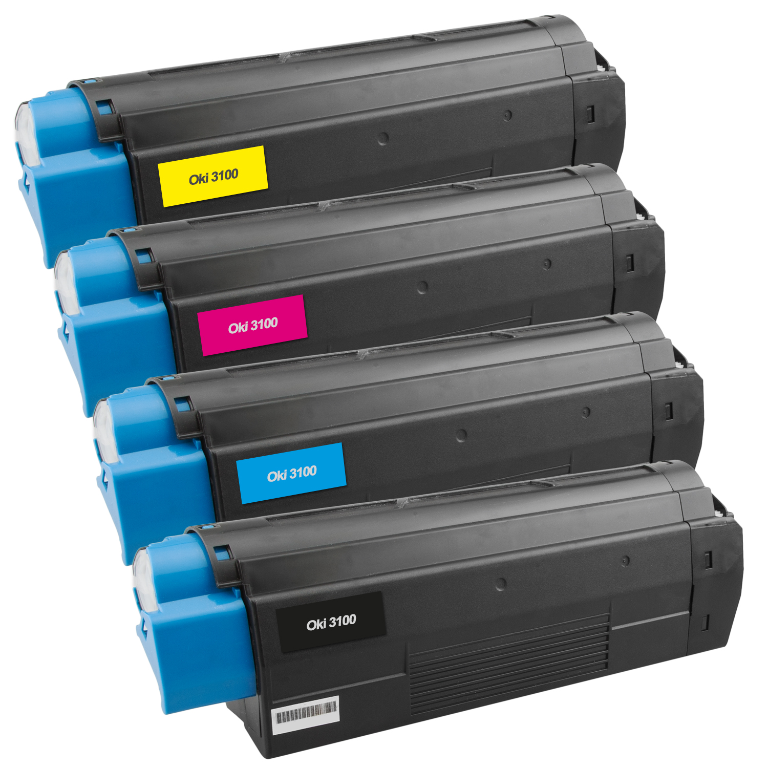 Oki C3100 Toner XXL kompatibel, 4er Farbset