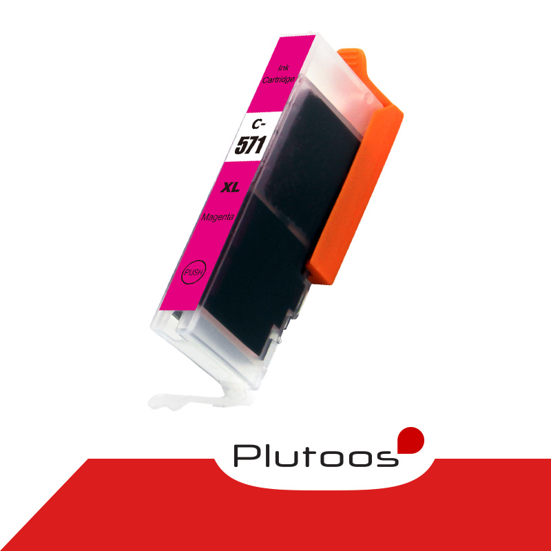 Plutoos CLI-571XL Magenta Druckerpatronen kompatibel zu Canon CLI571 0333C001