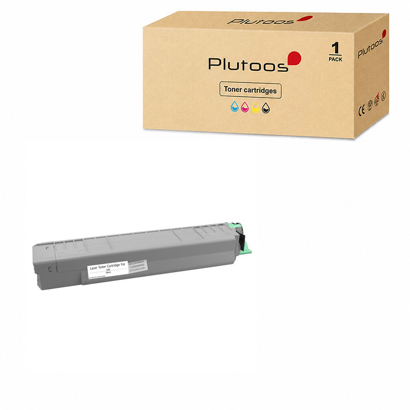 Plutoos C830 Toner Black – Compatible with Oki C830, Oki 44059108, 8000 pages