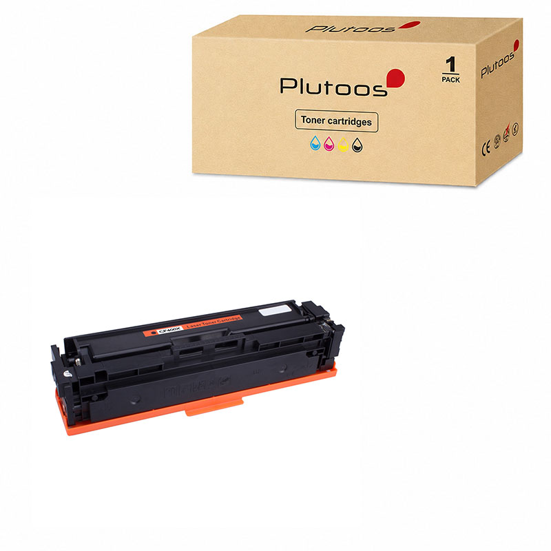 Plutoos 201X Toner Schwarz mit Chip – Kompatibel mit HP 201X, HP CF400X, 2800 Seiten