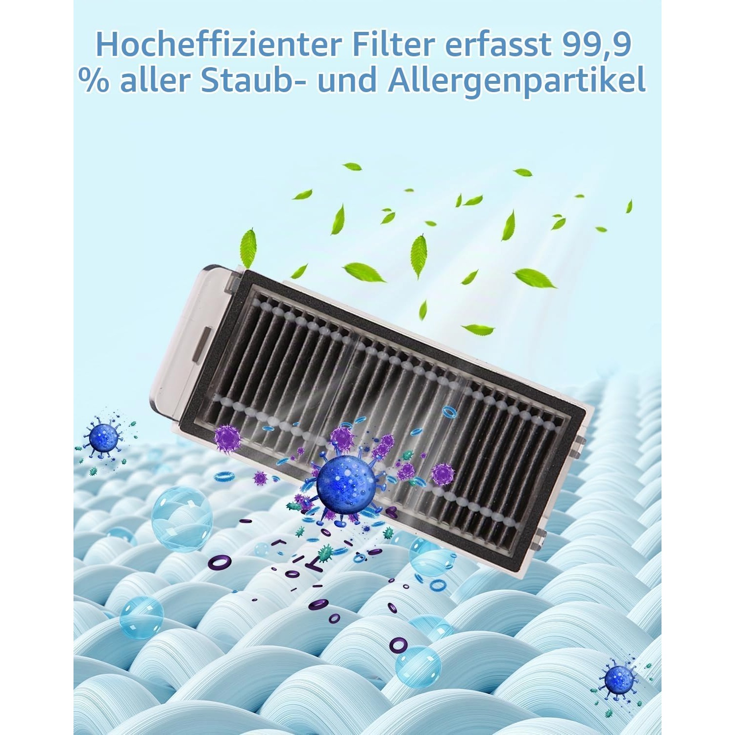 Plutoos 2 × HEPA-Filter für Dreame X50 Ultra Complete X50 Master L50 Pro Ultra