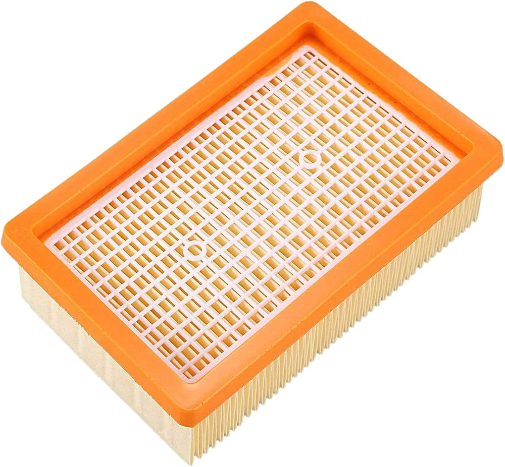 Plutoos Flachfaltenfilter für Kärcher WD4 WD5 WD6 MV4 MV5 MV6 – waschbar, ersetzt 2.863-005.0 (1 Stück)
