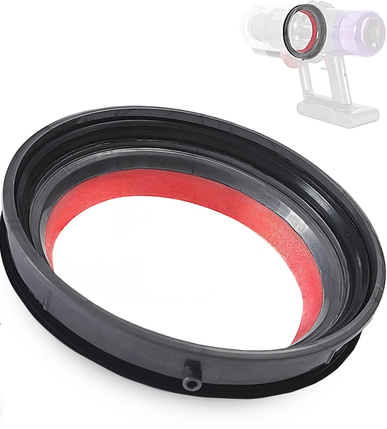 Plutoos Oberer Dichtungsring für Dyson V10 SV12 SV13 SV27 Staubbehälter – Gummi, Originalgrösse