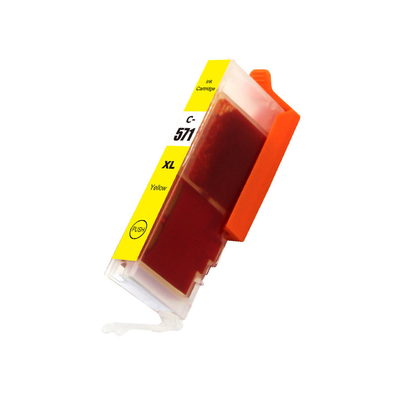 Plutoos CLI-571XL Gelb Tintenpatrone – kompatibel mit Canon, 12 ml für PIXMA TS5050, TS5051, TS5053, TS5055, TS6050, TS6051, TS6052, TS8050, TS8051