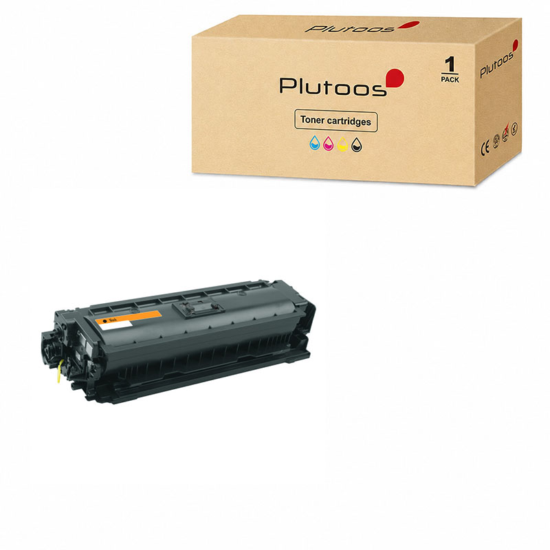 Plutoos 508X CF360X Toner Black with Chip – Compatible with HP M553dn M553n M577dn M577f, ca. 12’500 pages