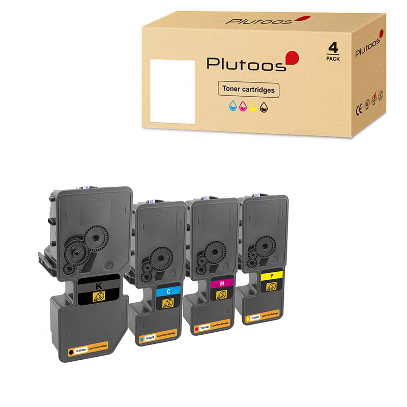 Plutoos TK-5230 Multipack – Kompatibel mit Kyocera TK-5230, Kyocera TK-5230K TK-5230C TK-5230M TK-5230Y, 4er-Set BCMY, 9200 Seiten gesamt