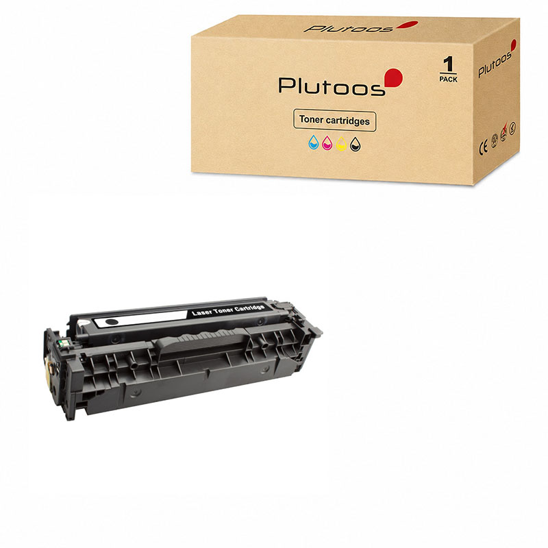 Plutoos 312X CF380X Toner Black with Chip – Compatible with HP M476dn M476dw M476nw M476, ca. 4’400 pages