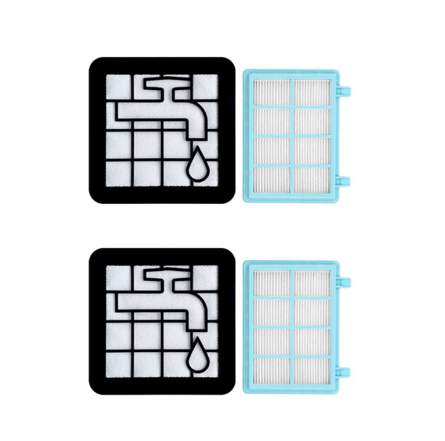 Plutoos 2 Filter für Philips PowerPro Compact, PowerPro City & PowerPro Active Staubsauger