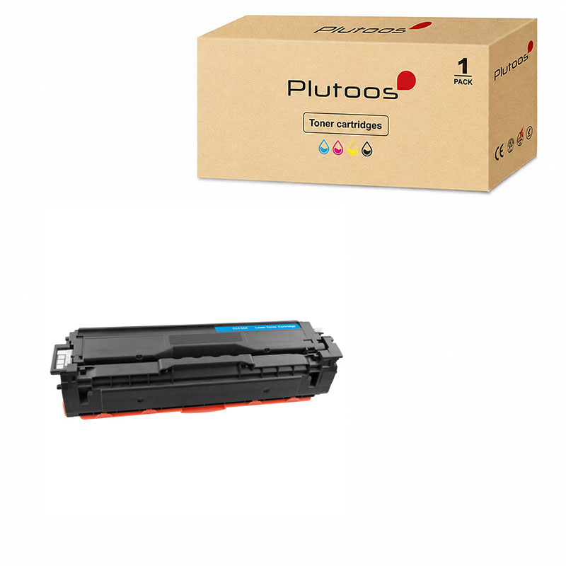Plutoos CLT-504 Toner Cyan mit Chip – Kompatibel mit Samsung CLT-504, Samsung CLT-504S, 1800 Seiten