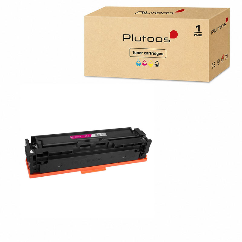 Plutoos 207X W2213X Toner Magenta mit Chip – Kompatibel mit HP M255dw M255nw M283fdn M283fdw, ca. 2’450 Seiten