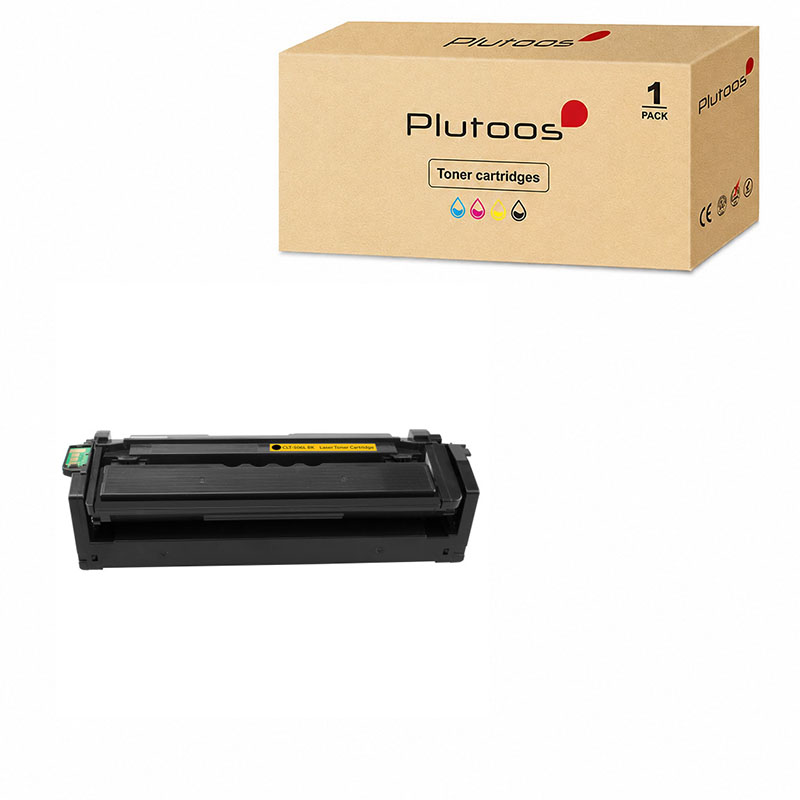 Plutoos CLT-506 Toner Noir avec puce – Compatible avec Samsung CLT-506, Samsung CLT-K506L, 6000 pages