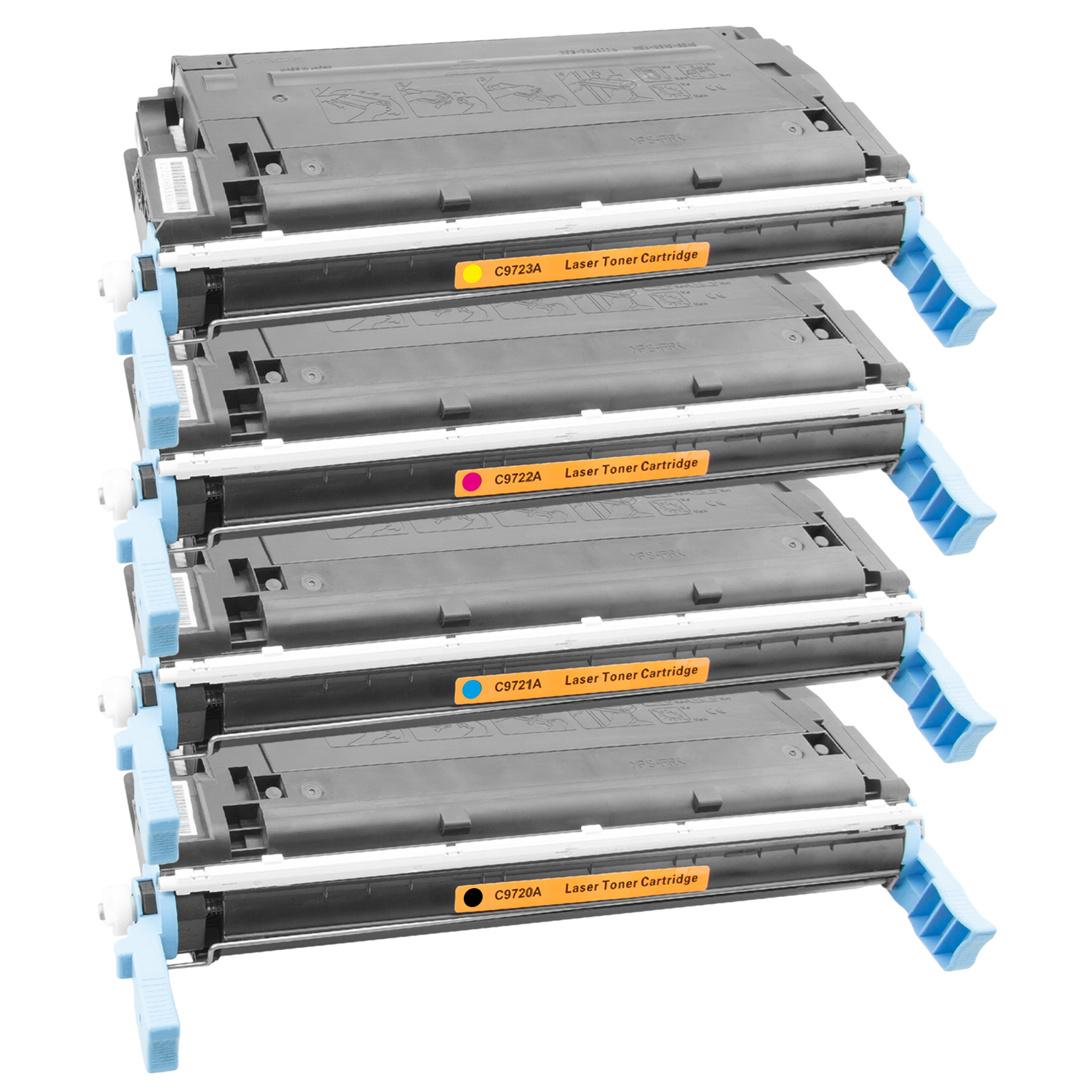 HP Q9720A, Q9721A, Q9722A, Q9723A Toner XXL kompatibel, 4er Farbset