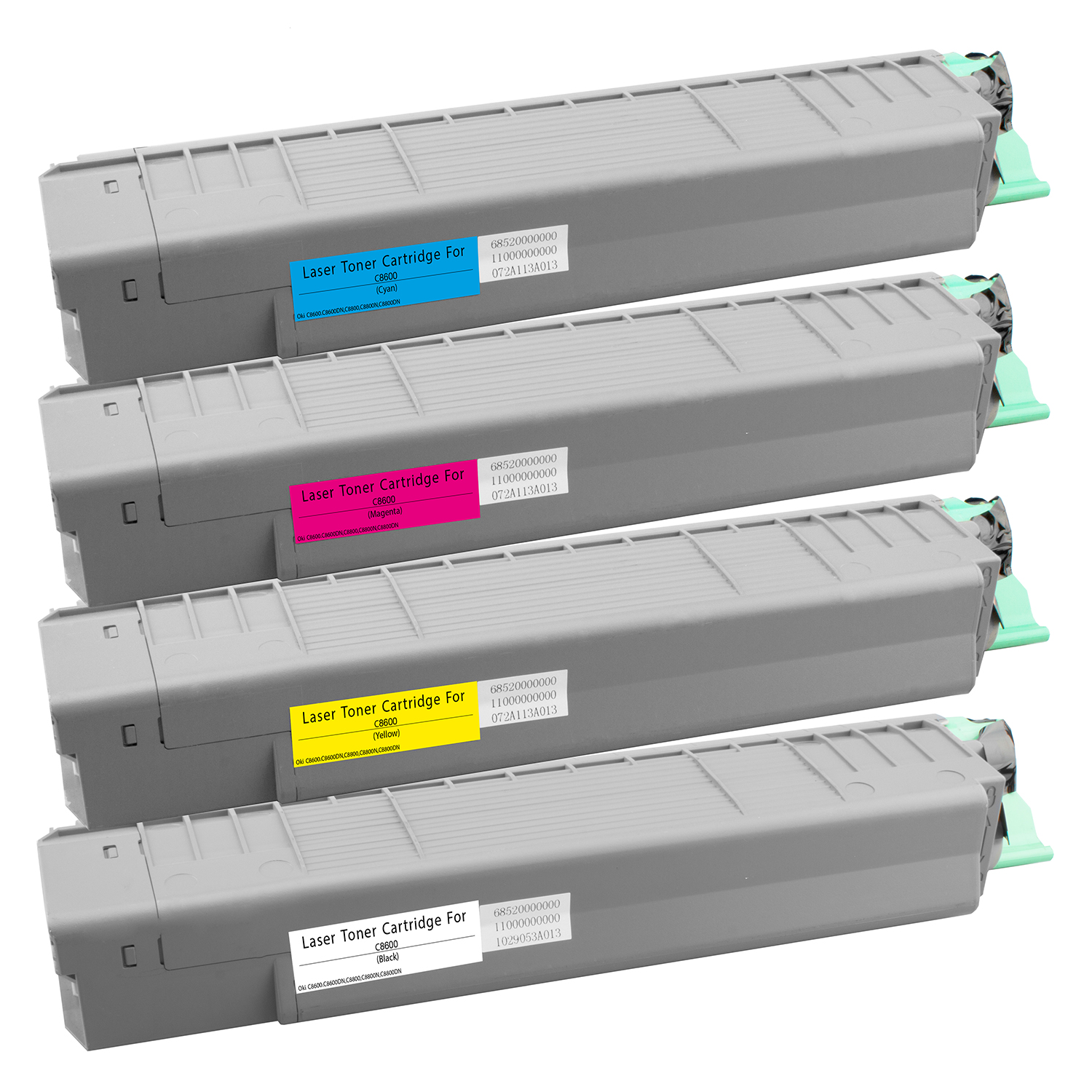 Oki C8600 Toner XXL kompatibel, 4er Farbset