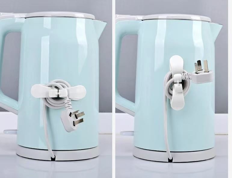 Plutoos Weiss selbstklebender Kabelhalter für Elektronik