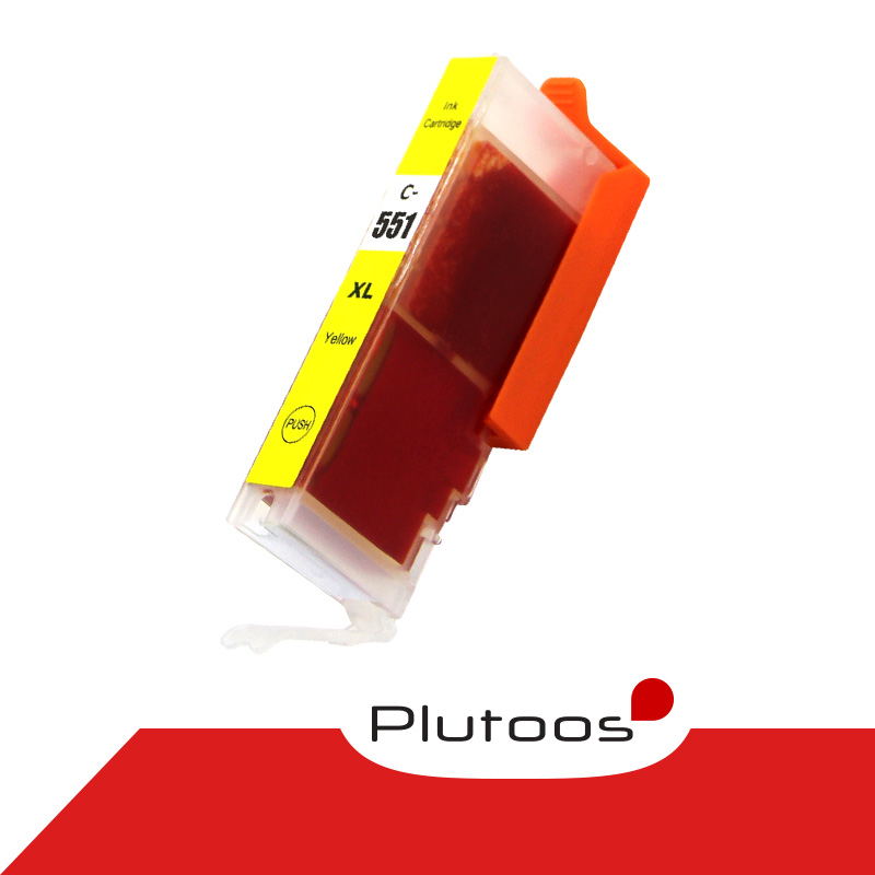 Plutoos CLI-551 Yellow Druckerpatronen kompatibel zu Canon CLI551 6446B001