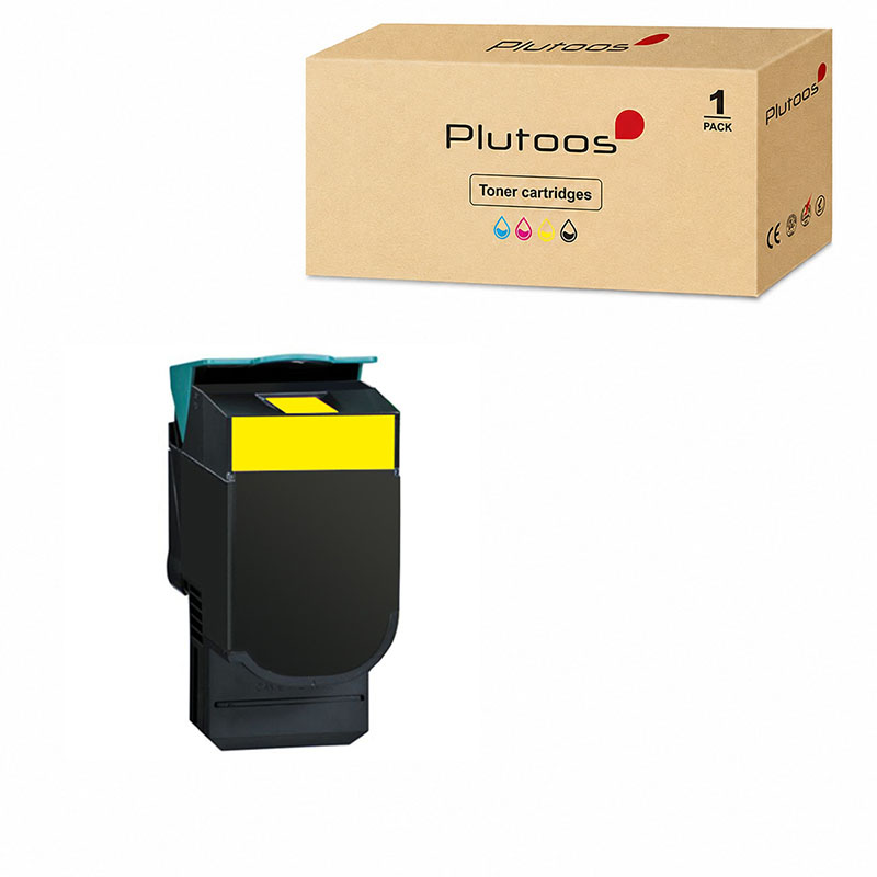 Plutoos CS310 Toner Jaune avec puce – Compatible avec Lexmark CS310, Lexmark 70C20K0, 3000 pages