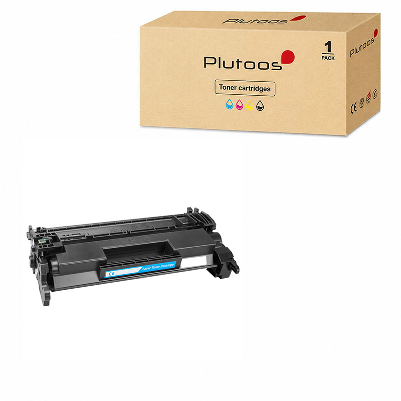 Plutoos 26A Toner Schwarz mit Chip – Kompatibel mit HP 26A, HP CF226A, 3100 Seiten