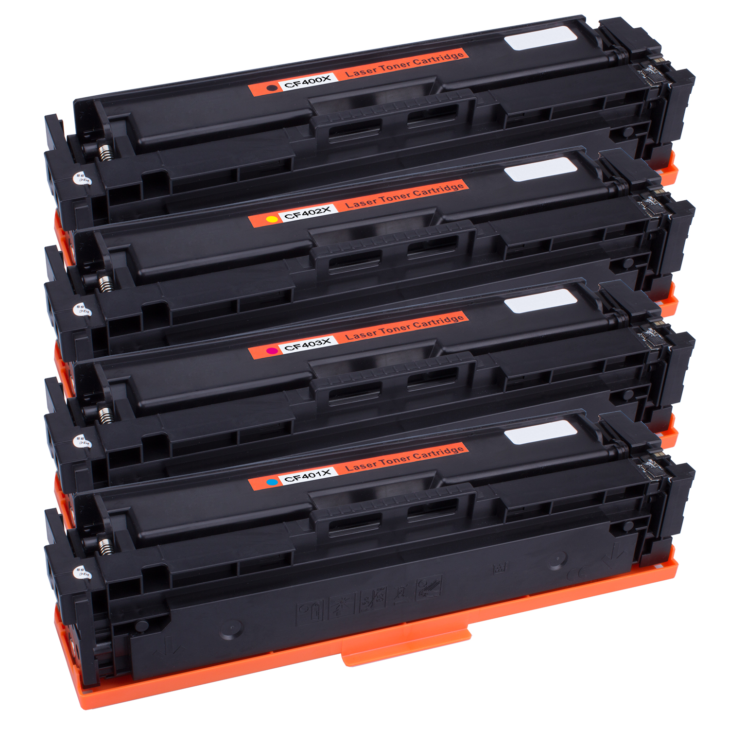 HP CF400X, CF401X, CF402X, CF403X / 201X, Toner XXL kompatibel, 4er Farbset