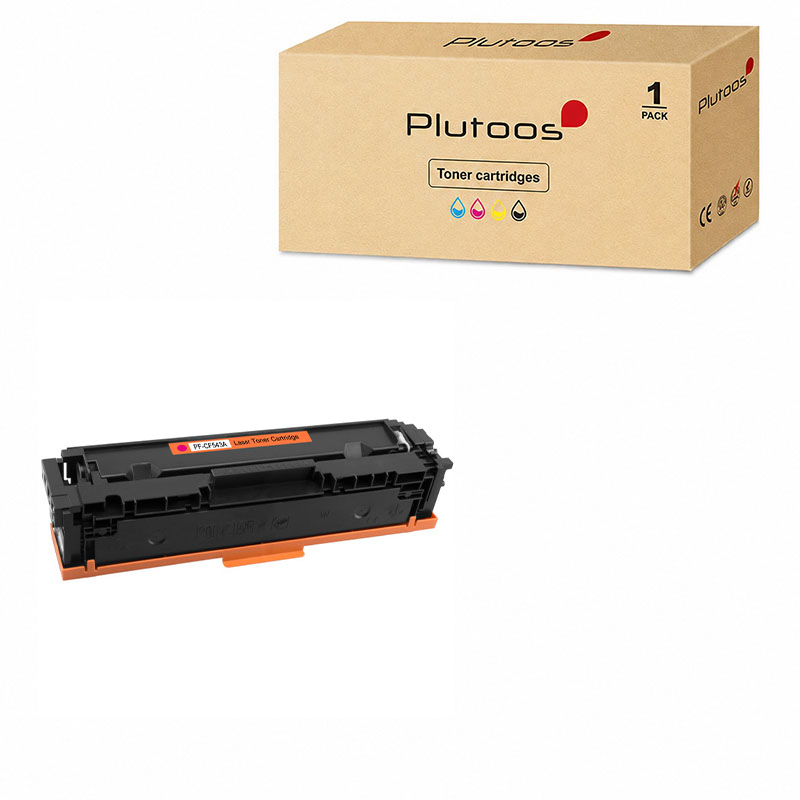 Plutoos 203A CF543A Toner Magenta with Chip – Compatible with HP M254dw M254nw M281fdn M281fdw, ca. 1’300 pages