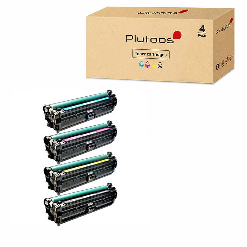 Plutoos 307A CE740A Toner Noir avec puce – Compatible avec HP CP5225dn CP5225n CP5225 CP5220, ca. 7’300 pages