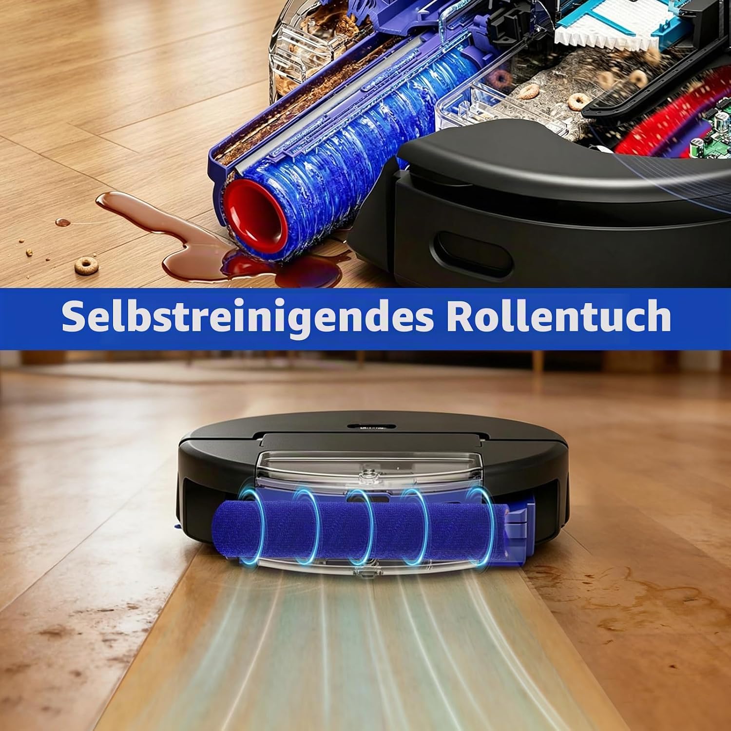 Plutoos Rollmopp für Dyson Spot+ Scrub AI Saugroboter – Mikrofaser-Wischrolle