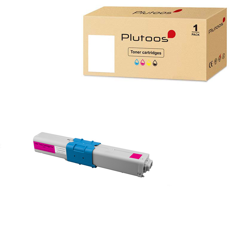Plutoos C301/C321 Magenta Toner – Compatible with Oki C301/C321, Oki 44973534, 1500 Pages