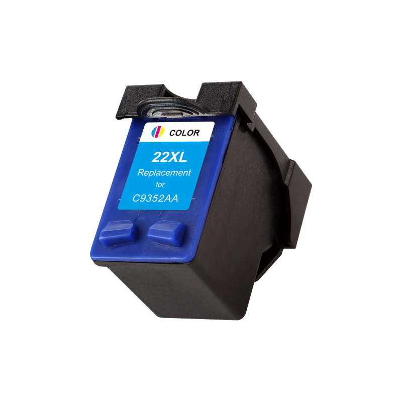 Plutoos 22XL Tri-Colour (CMY) Tintenpatrone – kompatibel mit HP, 18 ml für Deskjet 3940, D1530, D2360, D2460, F2180, F2224, F380, F4180, ~500 Seiten
