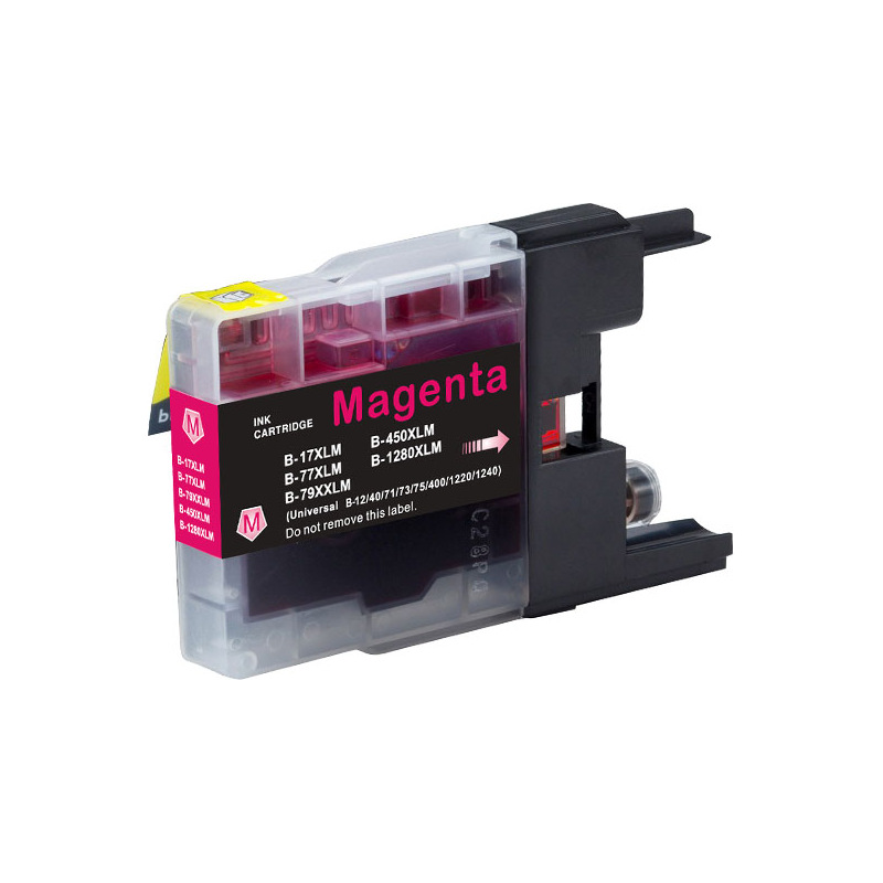 Plutoos LC-1280XL Magenta Tintenpatrone – kompatibel mit Brother, 19 ml für MFC-J5910DW, MFC-J6510DW, MFC-J6710DW, MFC-J6910DW