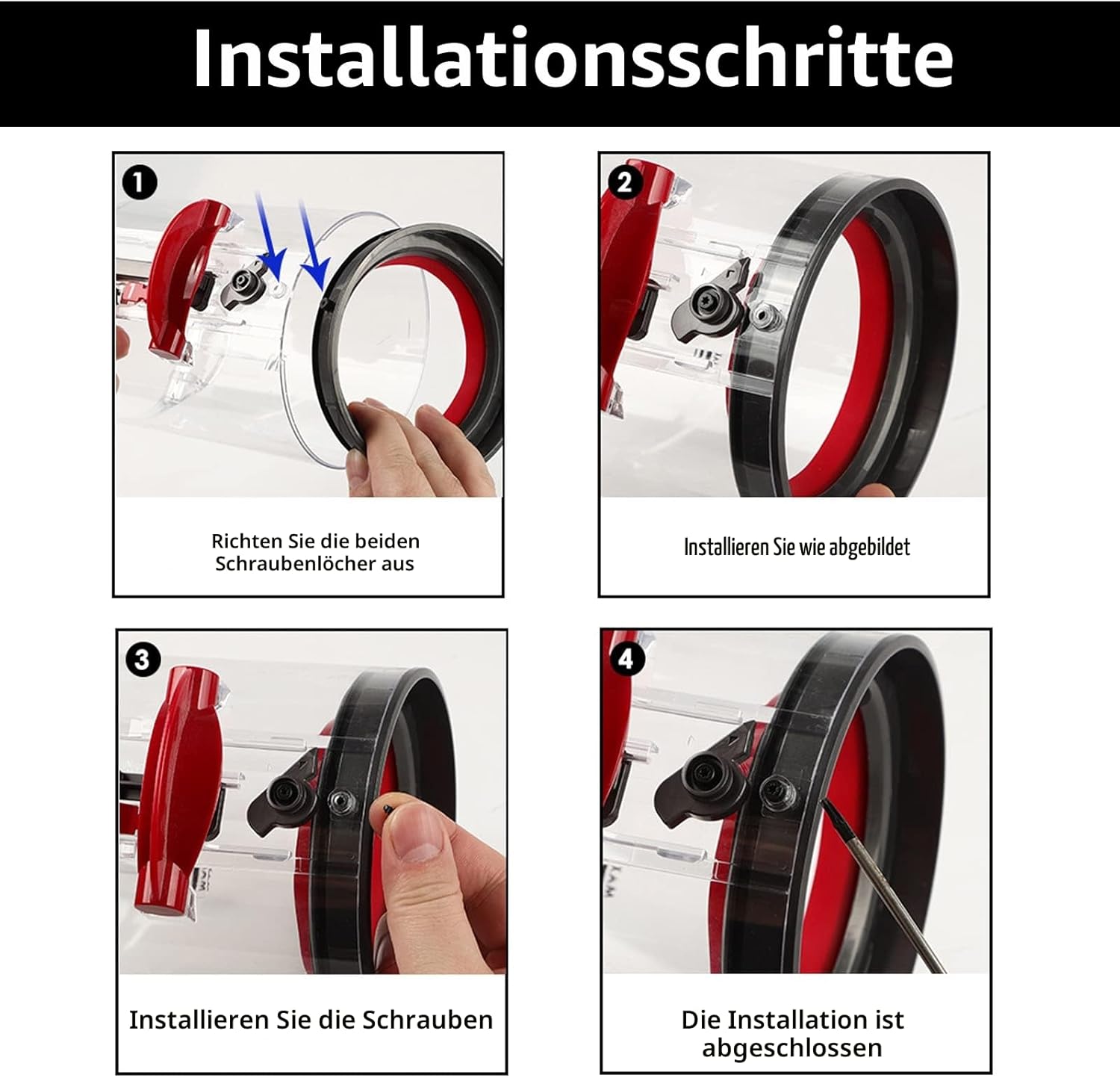 Plutoos Oberer Dichtungsring für Dyson V10 SV12 SV13 SV27 Staubbehälter – Gummi, Originalgrösse