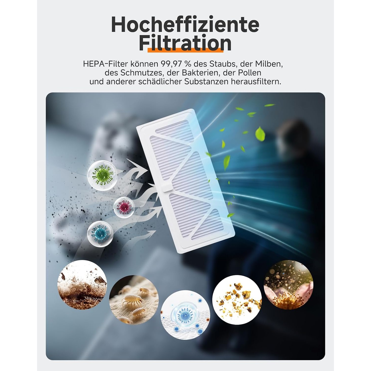 Plutoos HEPA-Filter für DJI Romo A, Romo P & Romo S – waschbar, 2 Stück