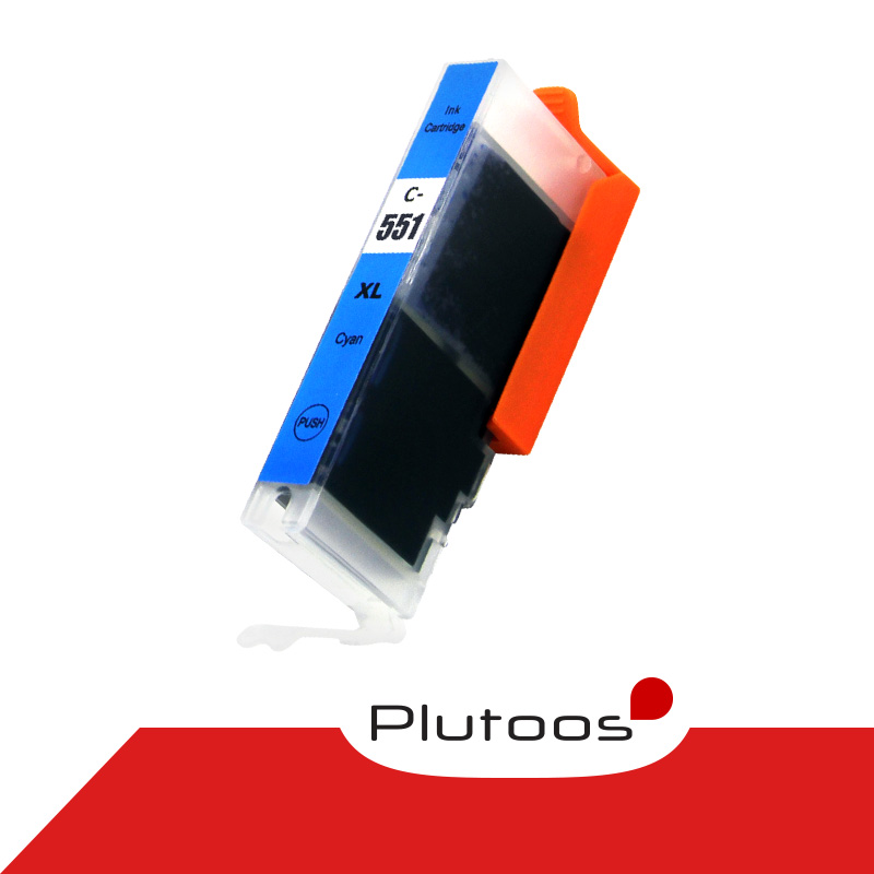 Plutoos CLI-551 Cyan Druckerpatronen kompatibel zu Canon CLI551 6444B001