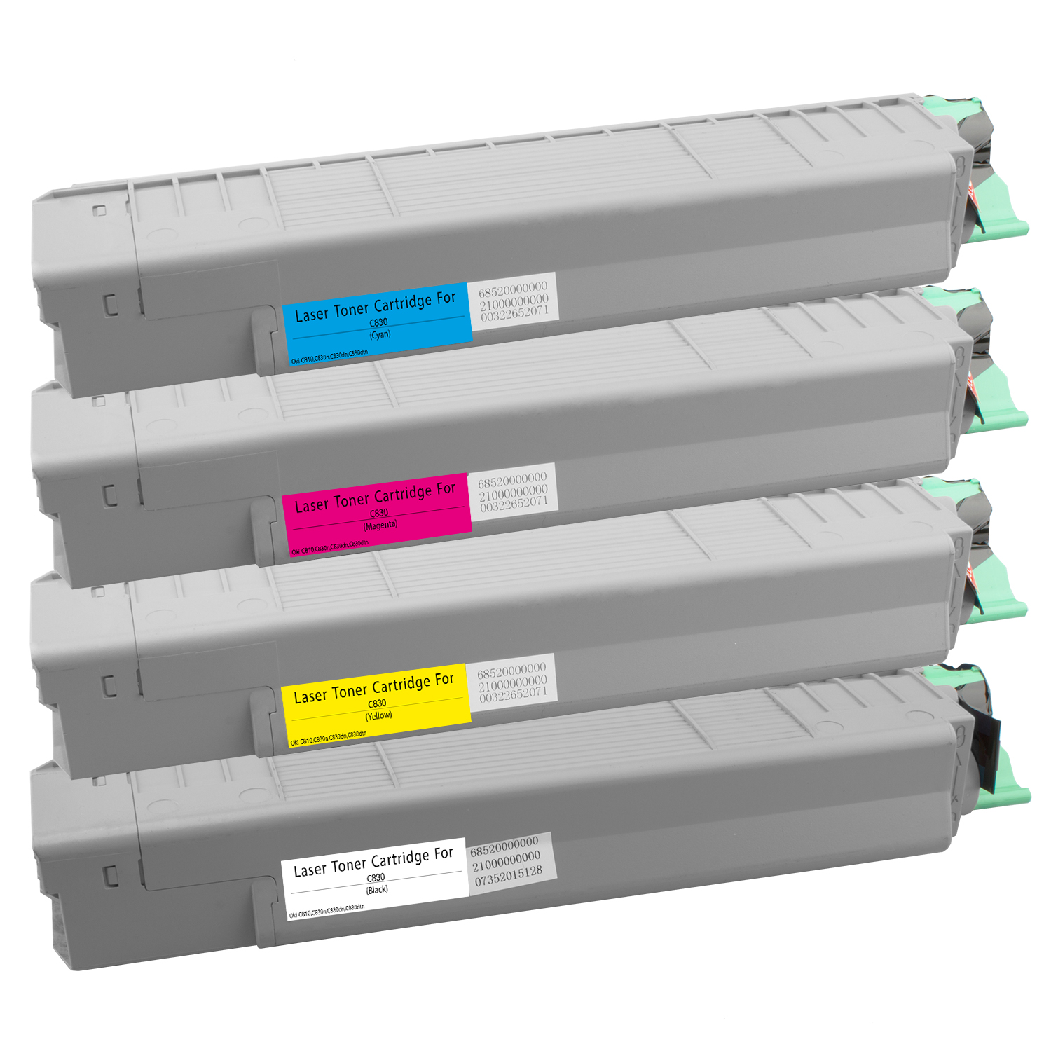 Oki C830 Toner XXL kompatibel, 4er Farbset