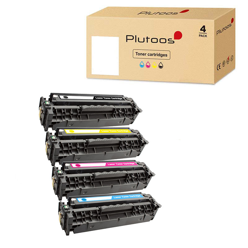 Plutoos 305 Multipack – Kompatibel mit HP 305, HP CE411A CE413A CE412A, 4er-Set BCMY, 11800 Seiten gesamt