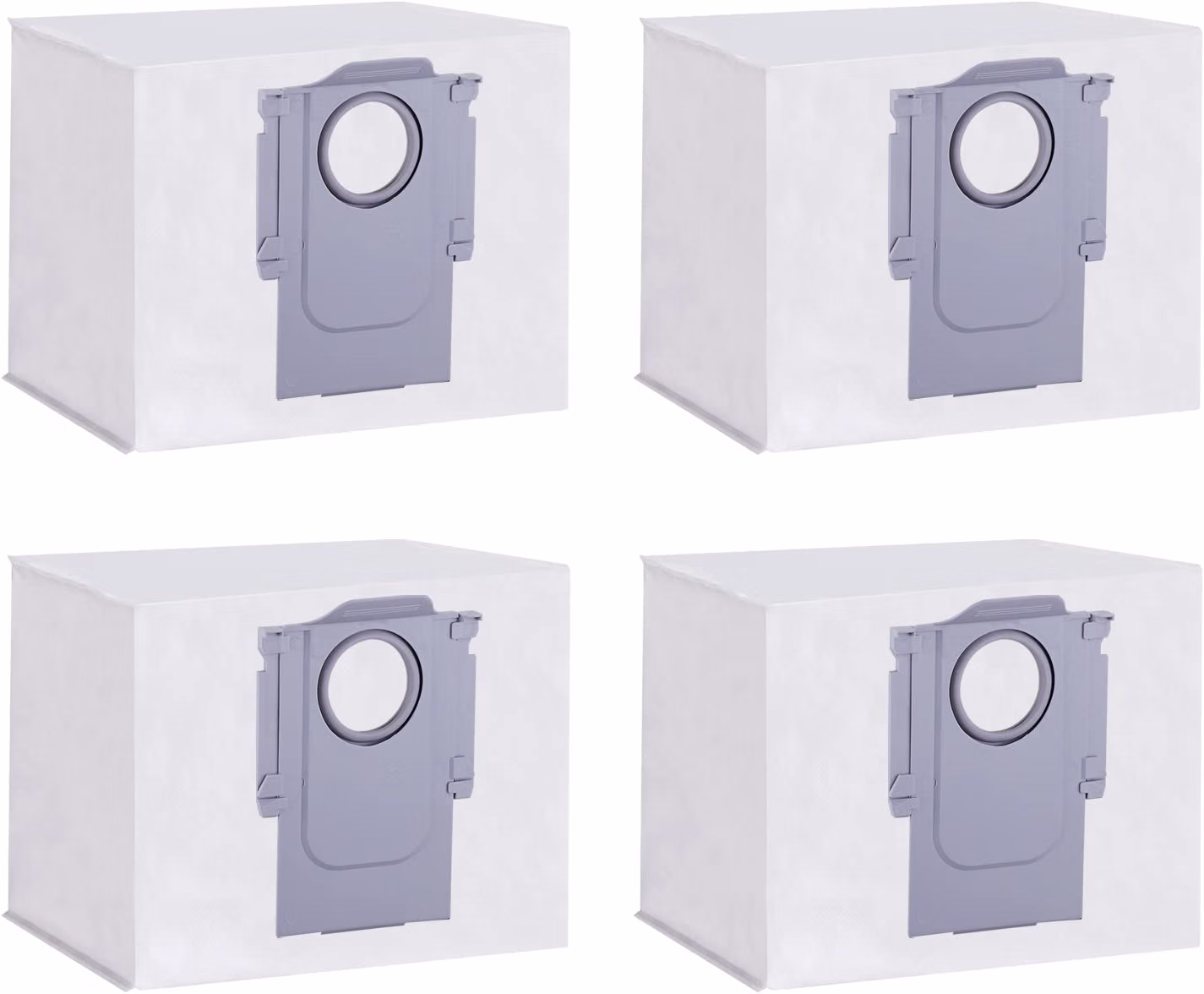 Plutoos 4 × Staubsaugerbeutel für Roborock Saros 10 Saros 10R S8 MaxV Ultra Absaugstation – 5-lagiges Vlies
