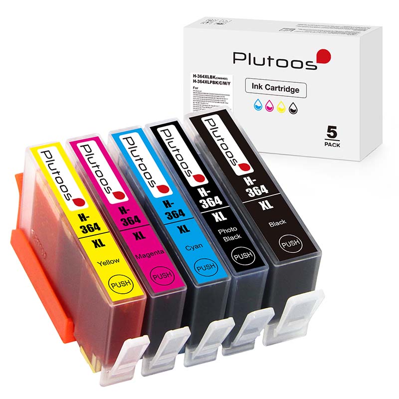Plutoos 364XL Multipack Druckerpatronen kompatibel zu HP 364 XL 5-Pack