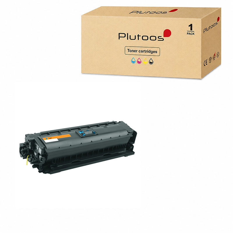 Plutoos 508X CF361X Toner Cyan con chip – Compatibile con HP M553dn M553n M577dn M577f, ca. 9’500 pagine