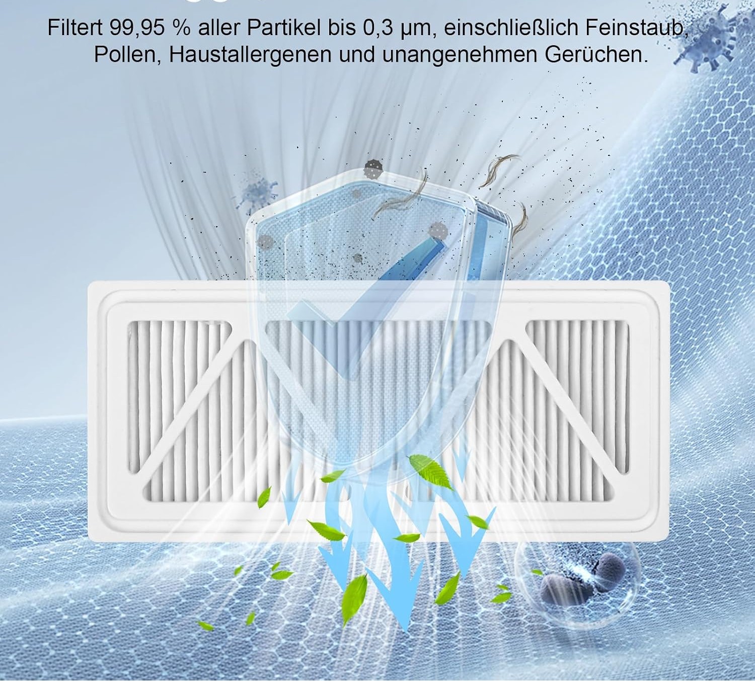 Plutoos HEPA-Filter für DJI Romo A, Romo P & Romo S – waschbar, 2 Stück