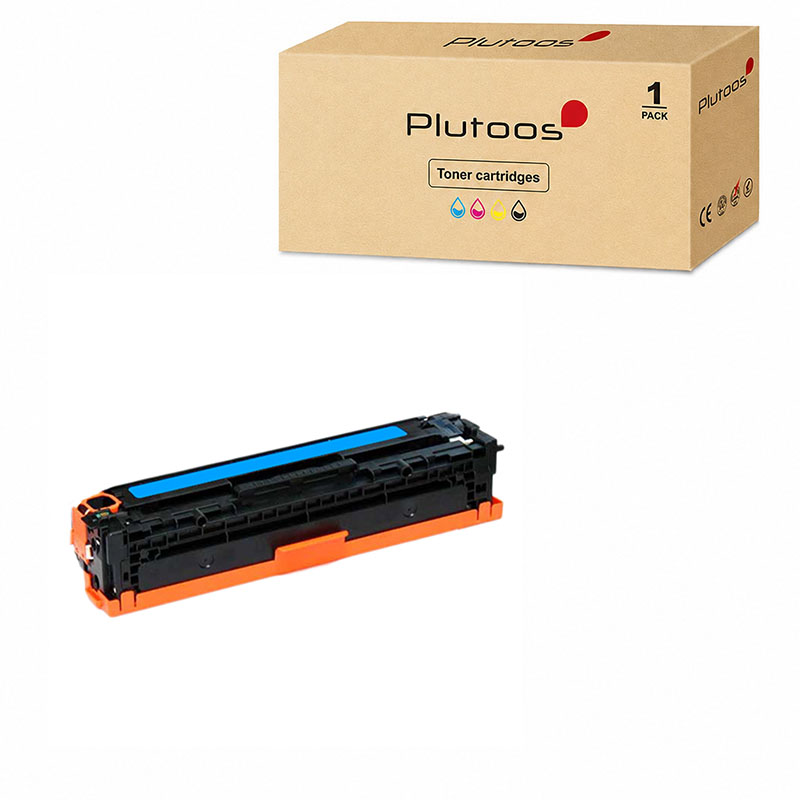 Plutoos 128A Toner Cyan – Kompatibel mit HP 128A, HP CE321A, 1300 Seiten