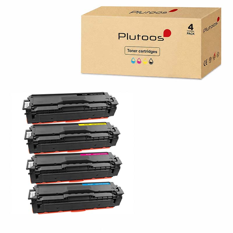 Plutoos CLT-504 Multipack – Compatible with Samsung CLT504 Samsung CLT-K504S CLT-C504S CLT-M504S CLT-Y504S 4-Pack BK+C+M+Y 7900 pages total