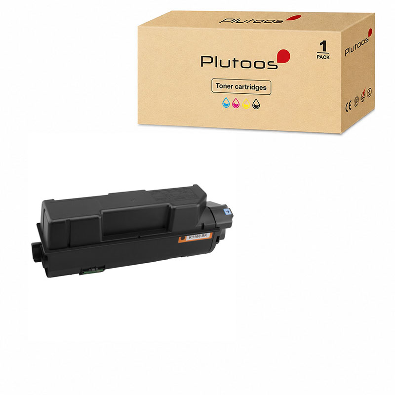 Plutoos TK-1160 Toner Black with Chip – Compatible with Kyocera TK-1160, 7200 pages