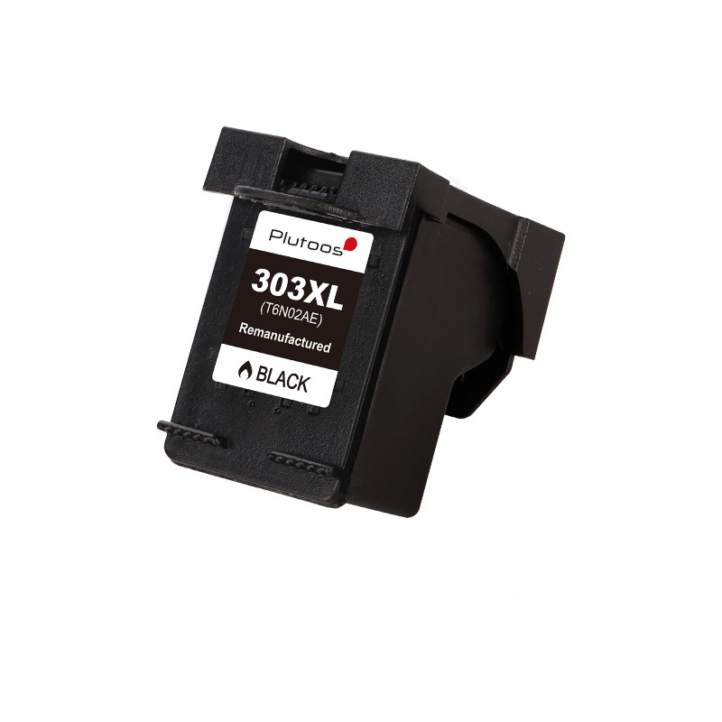 Plutoos 303XL Schwarz Tintenpatrone mit Chip Kompatibel mit HP 303 18 ml für Envy Photo 6230 7130 7830