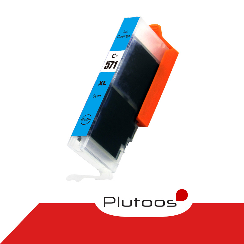 Plutoos CLI-571XL Cyan Druckerpatronen kompatibel zu Canon CLI571 0332C001