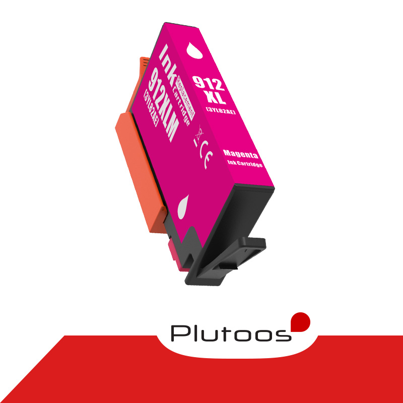 Plutoos 912XL Magenta Druckerpatronen kompatibel zu HP 912 XL 3YL82AE