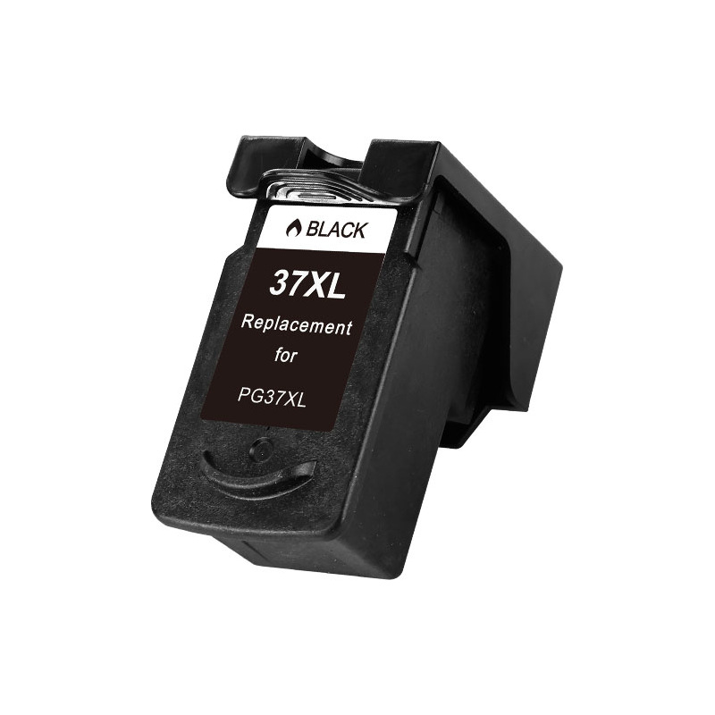 Plutoos PG-37XL Schwarz Tintenpatrone – kompatibel mit Canon, 18 ml für PIXMA iP1800, iP1900, iP2500, iP2600, MP140, MP190, MP210, MP220, ~600 Seiten