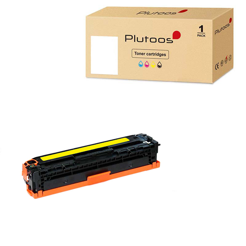 Plutoos 125A Toner Gelb – Kompatibel mit HP 125A, HP CB542A, 1400 Seiten