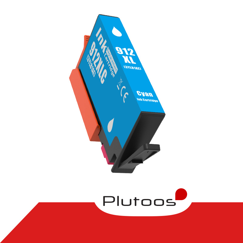 Plutoos 912XL Cyan Druckerpatronen kompatibel zu HP 912 XL 3YL81AE