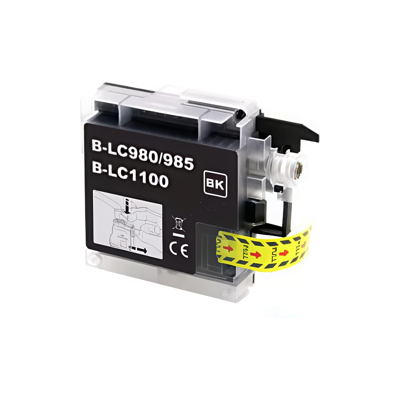 Plutoos LC-1100 Schwarz Tintenpatrone mit Chip Kompatibel mit Brother LC-1100 25 ml für DCP-6690CW MFC-6490CW MFC-5890CN